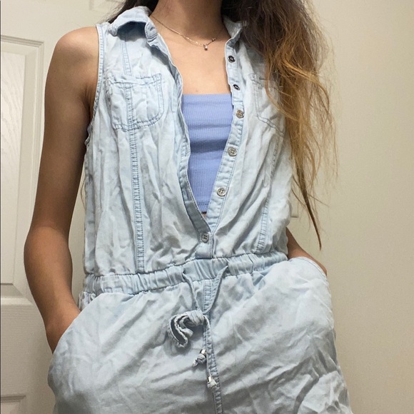 Fake denim romper - Picture 2 of 2